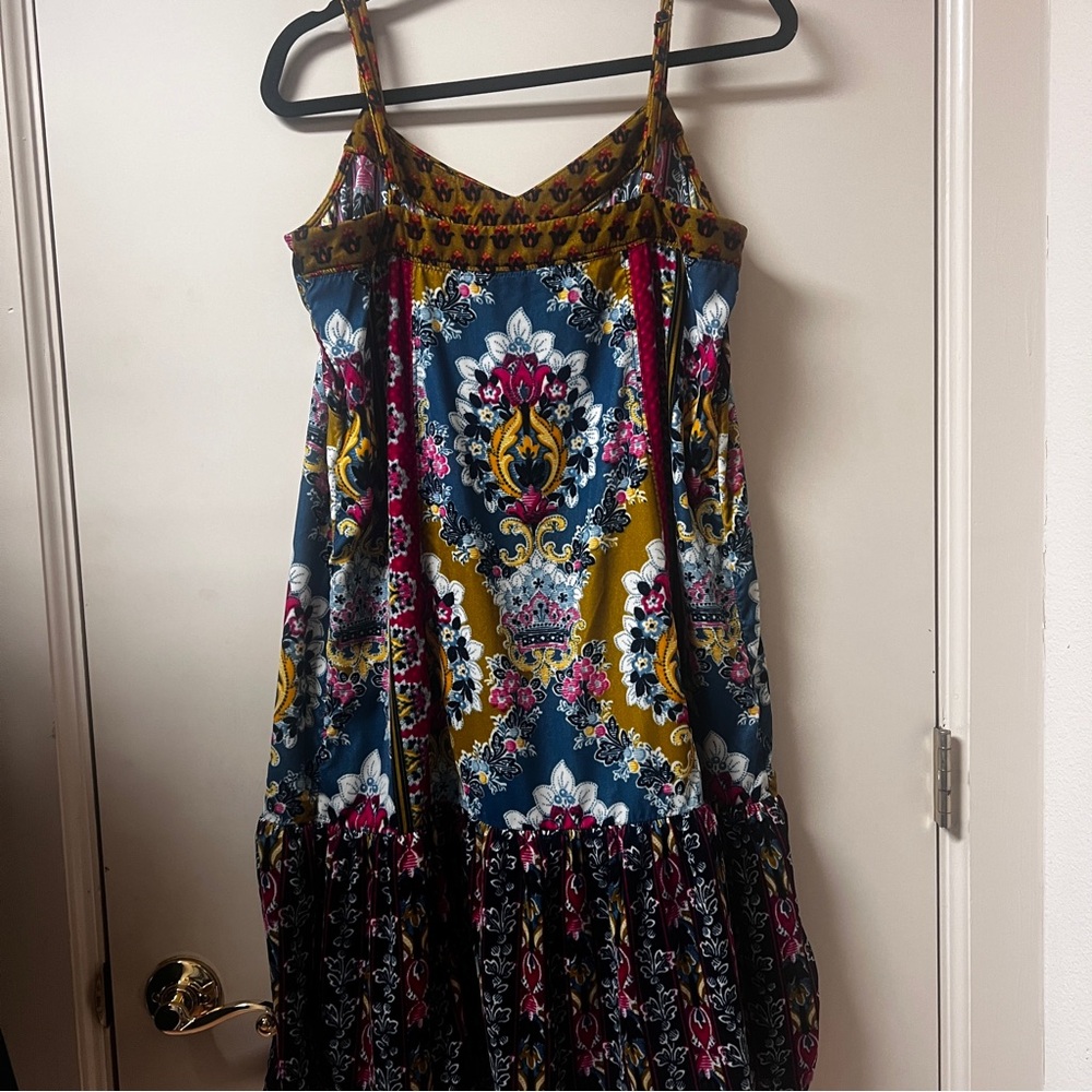 Anthropologie Zadie Velvet Slip Floral dress. - Picture 5 of 5